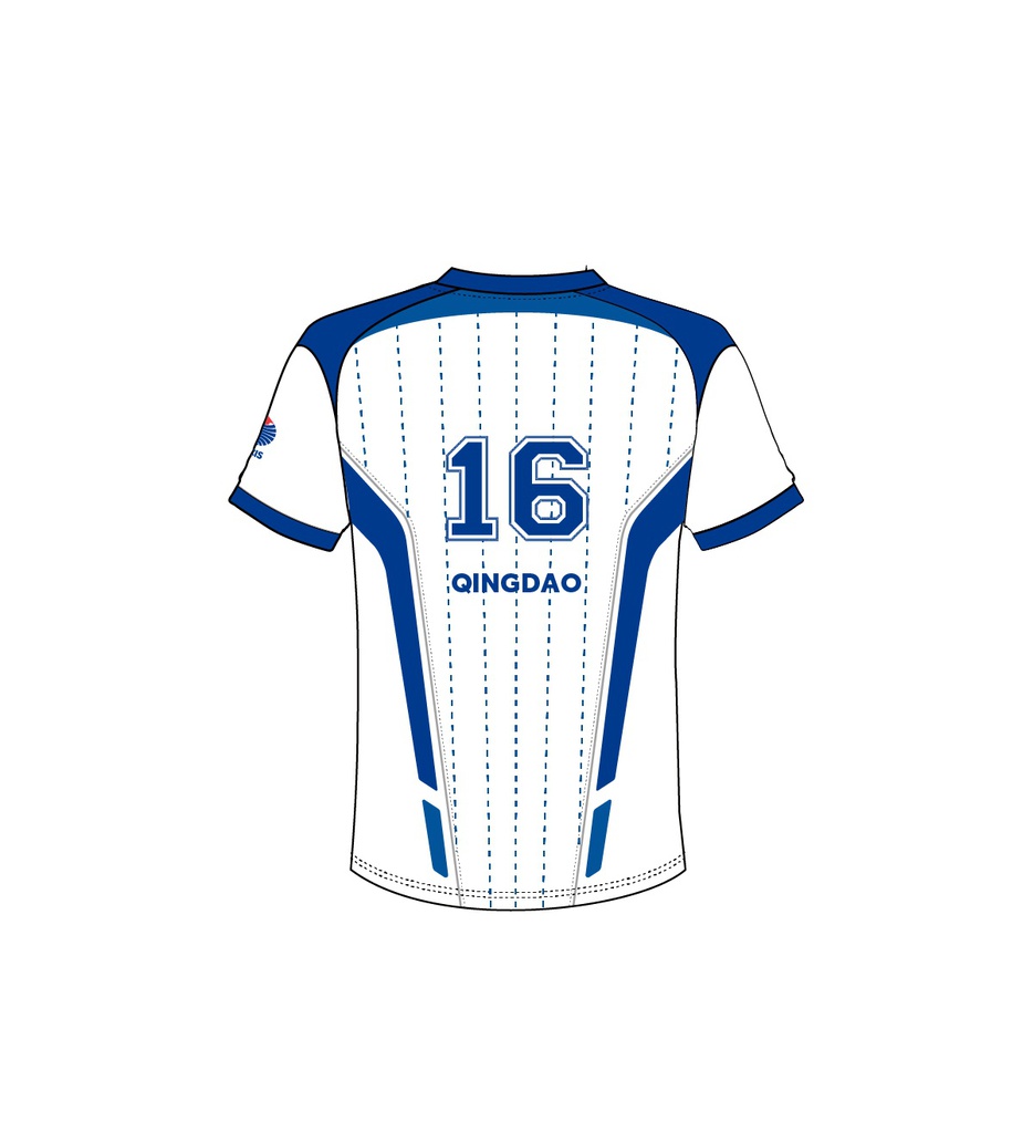 足球比赛服客场上衣-青岛