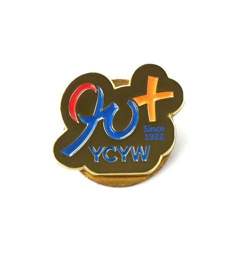 [YCYW705PIN0001] 90+紀念徽章